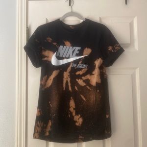 Custom Bleach dyed Nike shirt